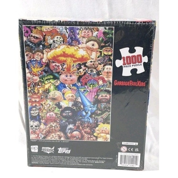 GPK 1000 PIECE Jigsaw PUZZLE ADAM BOMB Garbage Pail Kids NEW SEALED Topps - Picture 2 of 2